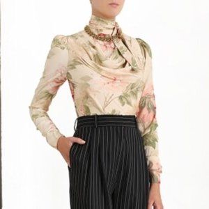 Zimmermann Silk Cowl Blouse F19 Collection